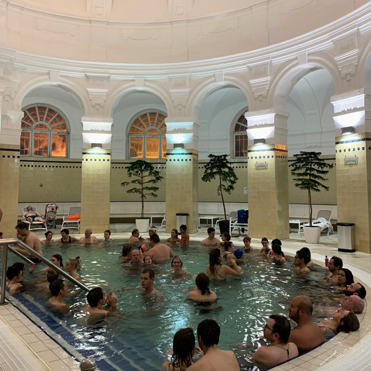 Spending an afternoon at the Szechenyi Baths in Budapest - Travel for a Living